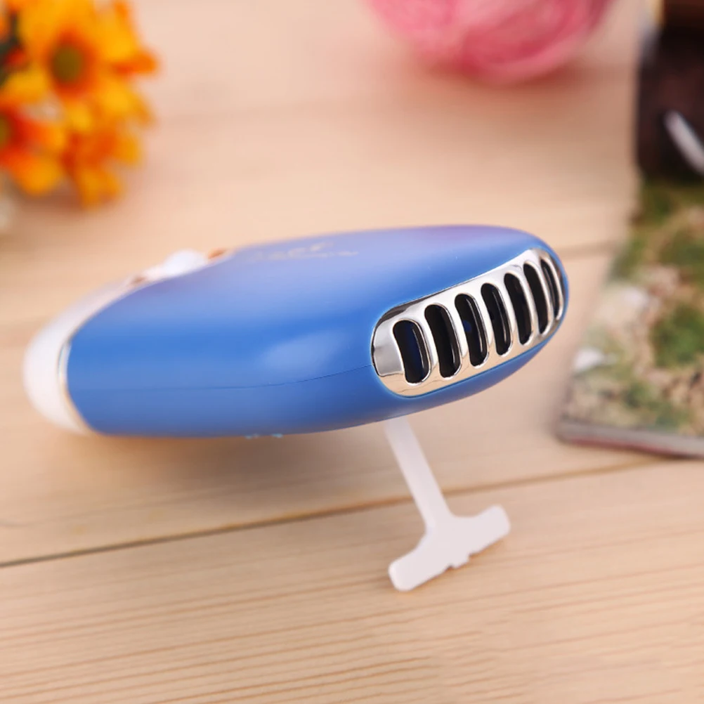 

USB Mini Fan Blue Bladeless Eyelash Extension Quick Dryer Mini USB Fan Air Conditioning Blower Air Conditioning