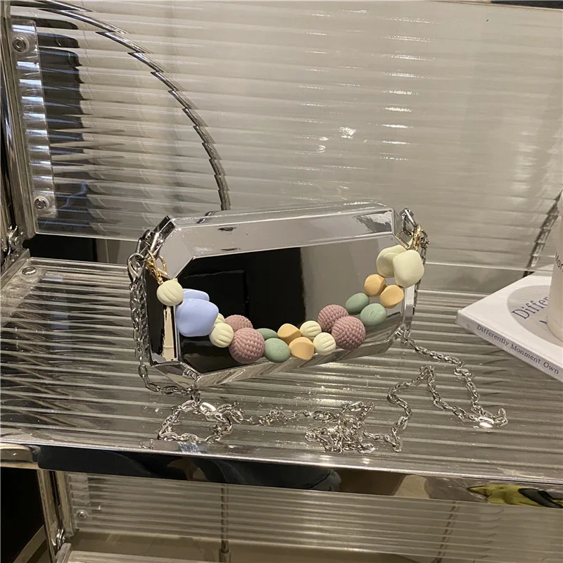 

2025 Luxury Shoulder Crossbody Bags For Women Acrylic Party Wedding Evening Bags Ladies Purse Handbags