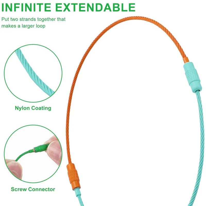 

120 шт. брелок для ключей с винтовым замком, 6 дюймов для походов на открытом воздухе (12 цветов)