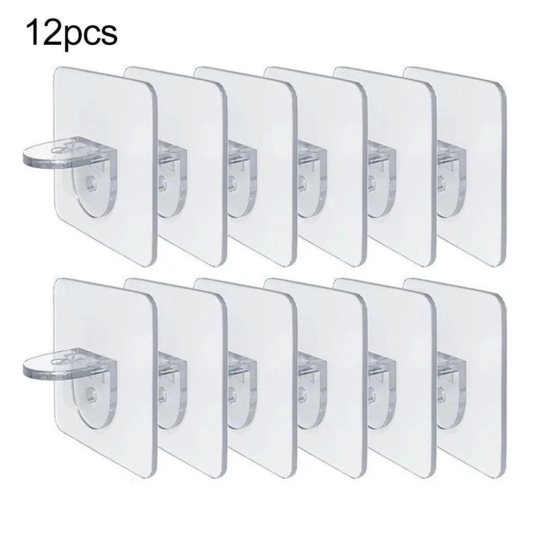 Strong Load Bearing 612PCS Clear Shelf Support Pegs Punchfree Wall Hangers for Cabinets Wardrobes and Kitchens