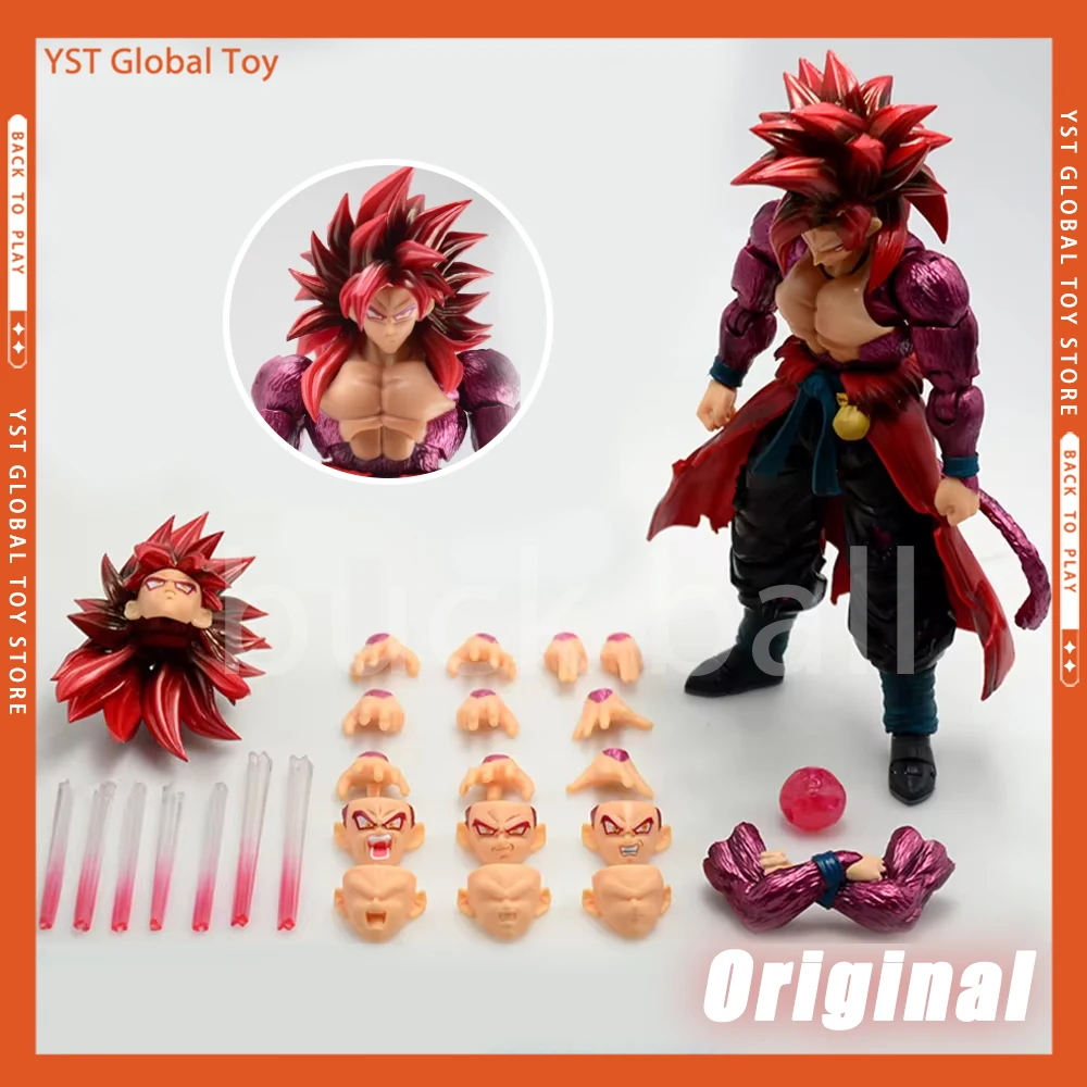 

Dragon Ball Figures Son Goku Action Figure Saiyan 4 SSJ4 Time Jumper Acme Power Goku Jiren Figure Statue Model Collection Gifts