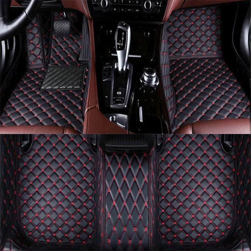 Custom 5 Seats Car floor Mat Fit For Kia Sorento BL 2002 2003 2004 2005 2006 2007 2008 Leather auto accessories Car Carpet