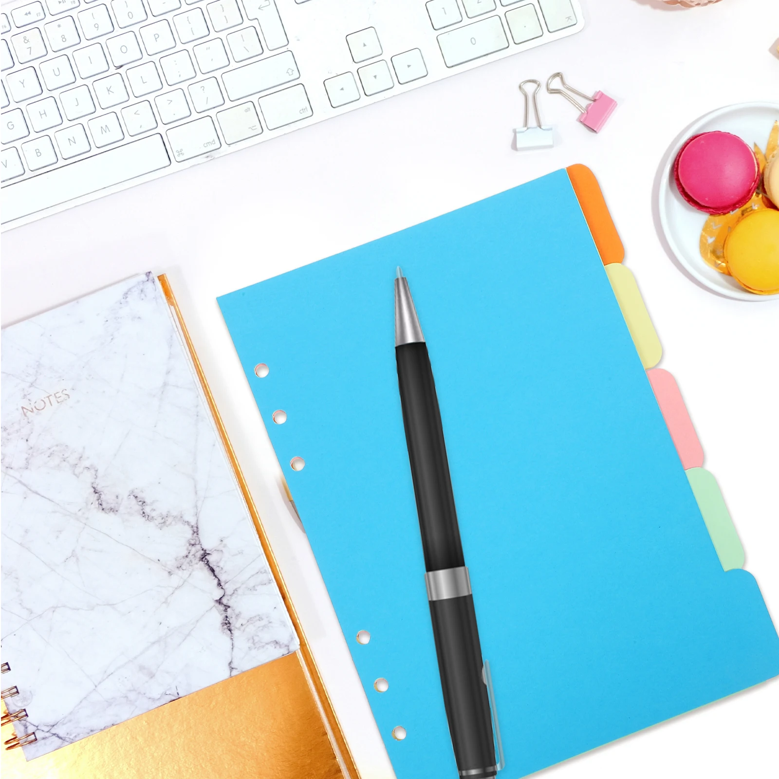 

15 шт. разделители для переплета, цветные индексные вкладки, офисные органайзеры для ежедневного использования для тетрадей, файлов, планировщиков, разделители книг