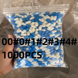 1000pcs Size 00# 0# 1# 2#3#4# Vegetarian empty capsule Vega Blue white Vegetable Vegan Capsule Health Care Vitamin Pill