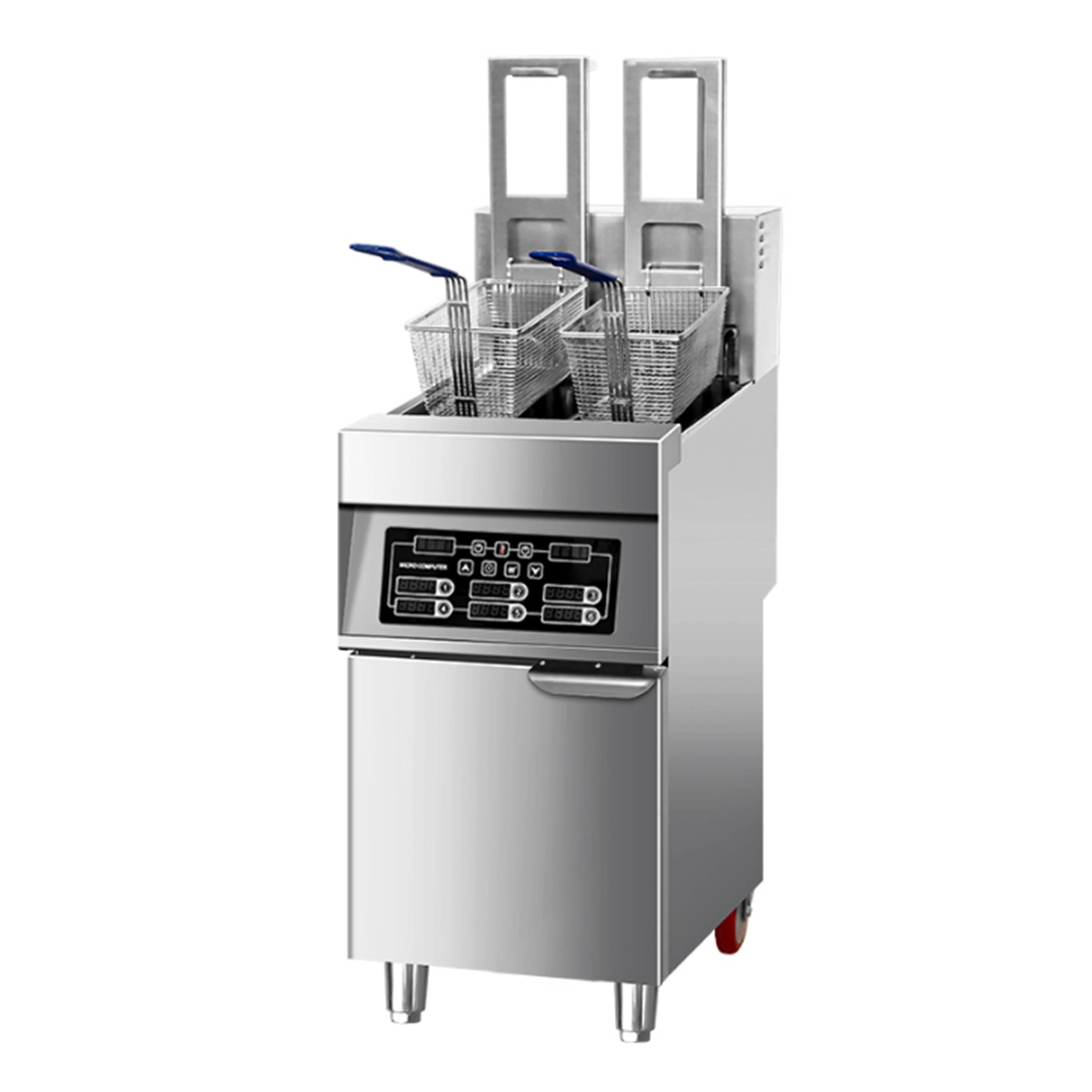 

Фритюрница электрическая коммерческая FEELART из нержавеющей стали для фастфуда, с автоматическим подъемом и открытием, 2 года гарантии, оборудование K