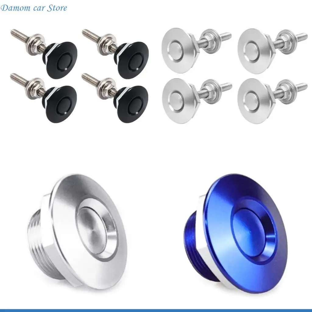 

A2UC Quick Release Racing-Car Front-Bumper Hood-Pin Engine Bonnet-Lock Clip 4x