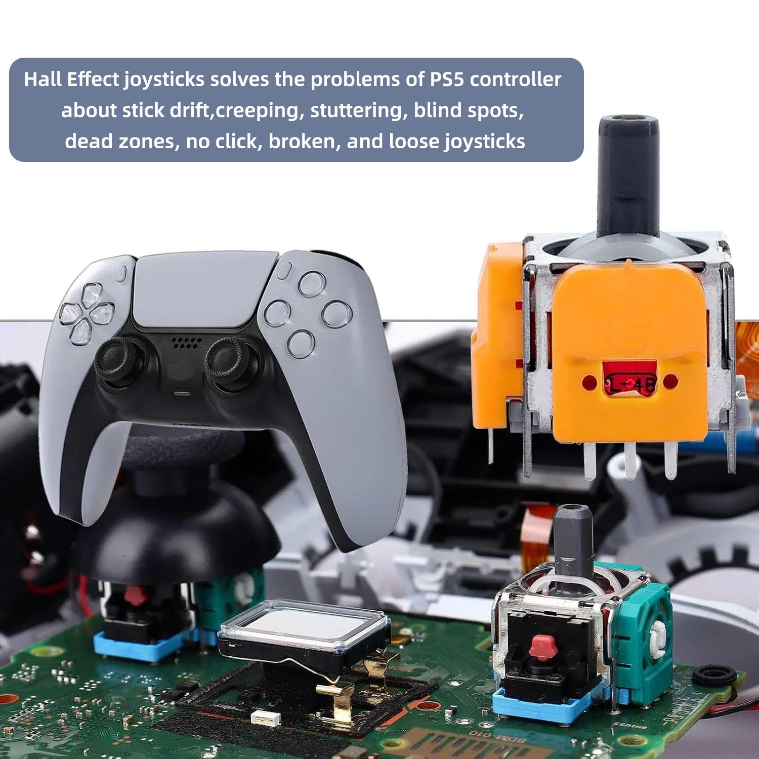 2-10 SZTUK Zamienny Joystick Halla Analogowy 3D do Kontrolera PS5 PS4 Xbox One Części Zamienne Akcesoria do Naprawy ThumbStick — zdjęcie produktu 3