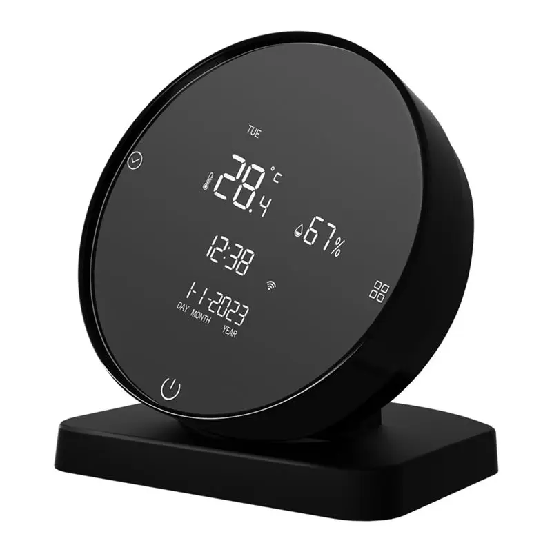 AEE4-Tuya WIFI USB Rechargeable Temperature And Humidity  Home Baby's Room Hygrometer LCD Display IR Controller Durable