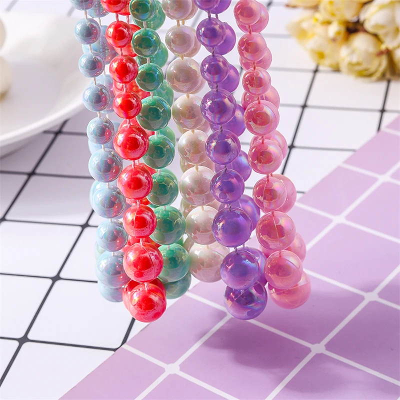 Fashion Candy Colors Handmade Beads Necklace for Women Girls Best Friends Party Holiday Jewelry Gifts