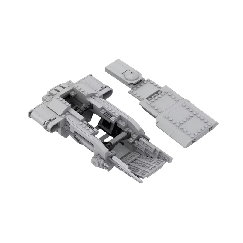 نموذج طائرة نقل الحرب الفضائية MOC - مكعبات لعبة تجميع الأجزاء الصغيرة - 412 قطعة - مناسبة لجميع المتحمسين للتجميع