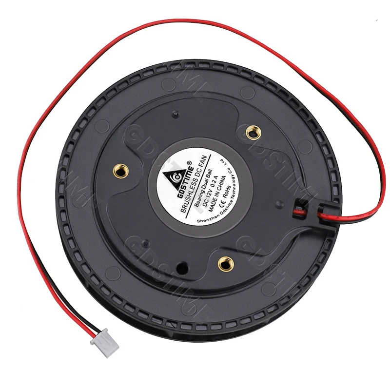 1Pcs Gdstime DC 12V Fan 100mm 100mmx100mmx25mm New Centrifugal Turbo Cooler Fan 10cm 100x25mm Dual Ball Turbo Blower Fan