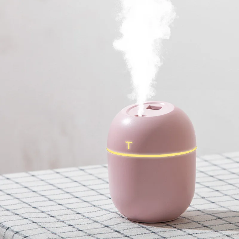 Mini 200ML Air Humidifier Romantic Light USB Essential Oil Diffuser Car Purifier Aroma Anion Mist Maker With LED Lamp