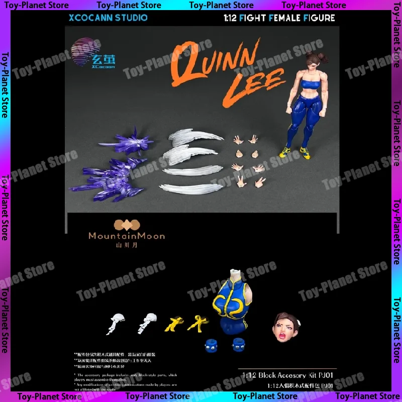 

In Stock Xcocann Studio & MountainMoon Set 1/12 Fighting Girl Quinn Lee Street Fighter Chun-Li Anime Action Figures Model Toys