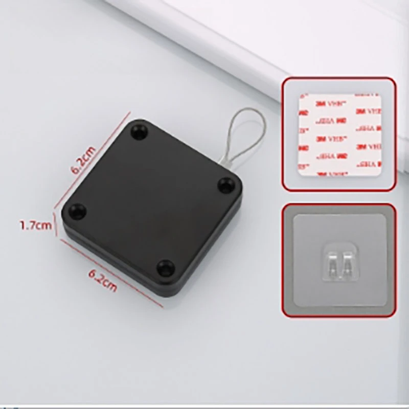 Automatic Pull Cord Door Closer Glass Door Sliding Door Closing Artifact Household Punch-free Simple Buffer Belt Door Closer Qui image 6
