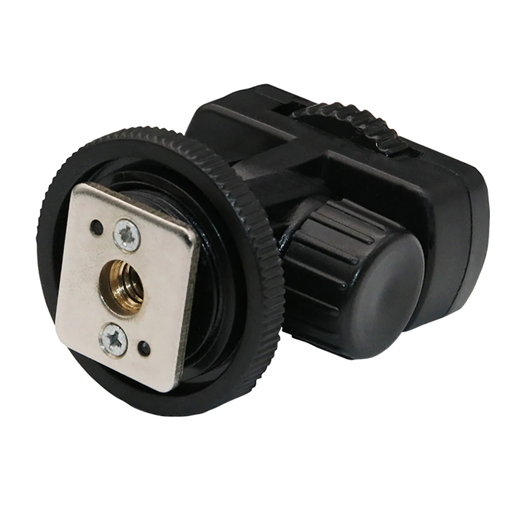 FEICHAO-Base de zapata fría para DLSR, adaptador de Tornillo de montaje 1/4, soporte Convertidor para cámara, Monitor de aparejo, Flash LED, luz de relleno de plástico