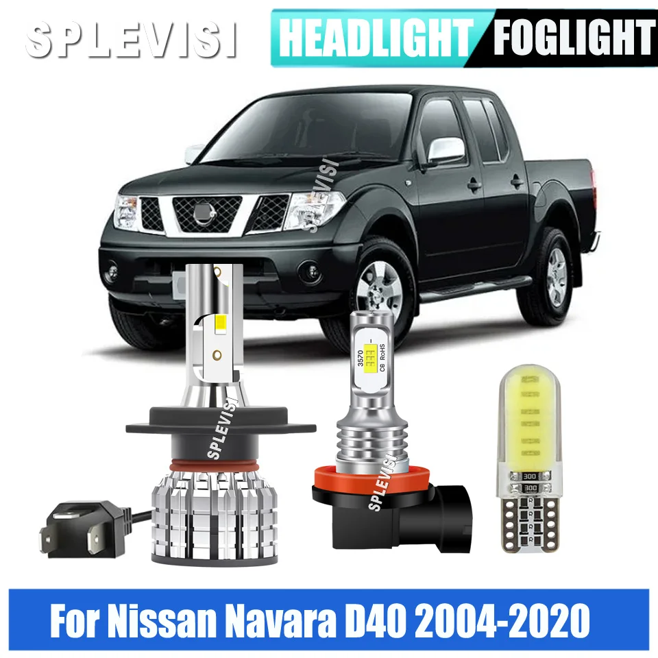 

12 В 12000LM светодиодные фары Hi Low Side Light Bulb-уступление гладкого обновления для Nissan Navara D40 2004 2005 2006 2007 2008-2020