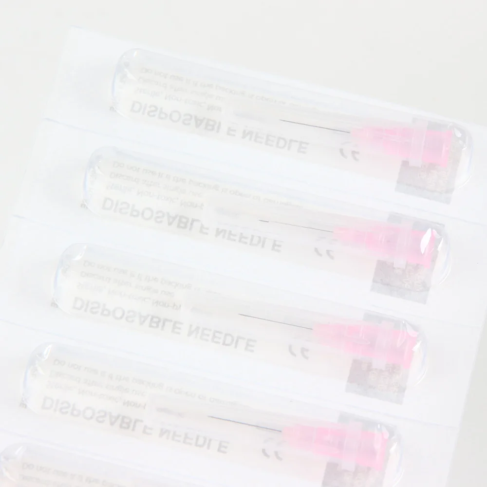 100 قطعة إبرة صغيرة غير مؤلمة جمال غير مؤلم متناهية الصغر 32 جرام * 4 مللي متر ، 32 جرام * 13 مللي متر محاقن إبر ميسو الكورية أدوات الجفن #6