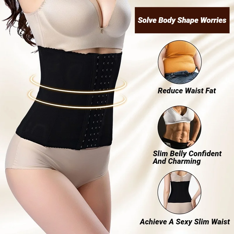 Slimming Waist Trainer Corset Belt Tummy Sheath Body Shaper Shapewear Underwear Modeling Strap Binder for Slim Fit image 4