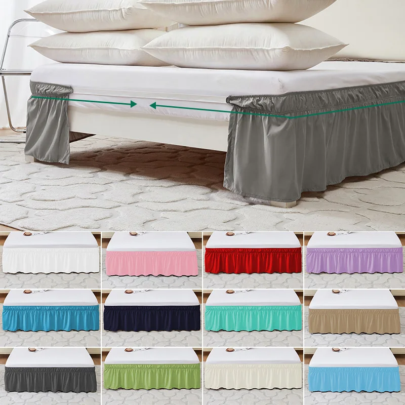 

King Queen Twin с запахом пыли, эластичная юбка с рюшами, постельное белье для удобной посадки, без морщин, моющийся, устойчивый к выцветанию домашний декор