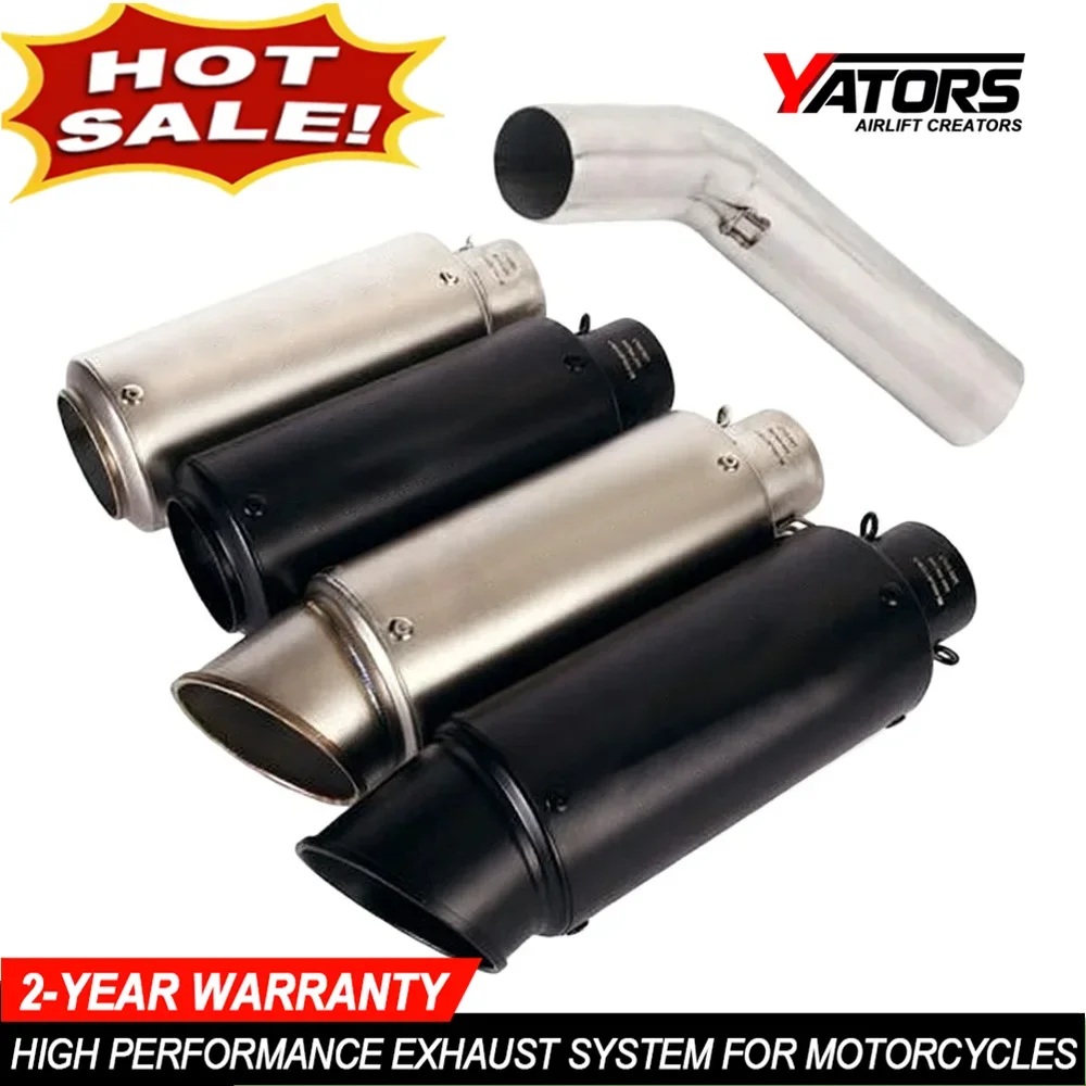 Motorcycle Exhaust Systems For Suzuki GSXR 600 750 2006-2007 Exhaust Tips Muffler Mid Pipe Slip on System Exhausts Pipes