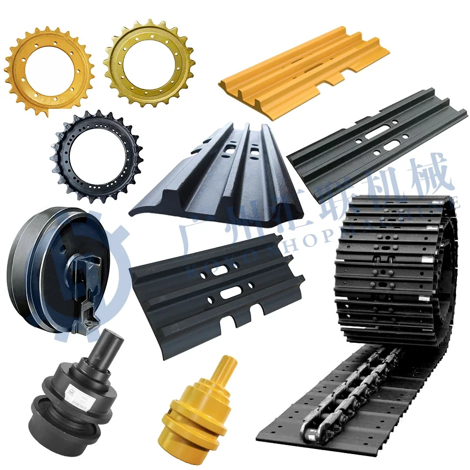 

Excavator Drive Sprocket Track Shoe Idler Rollers Excavator Undercarriage Spare Parts For Komatsu Hitachi