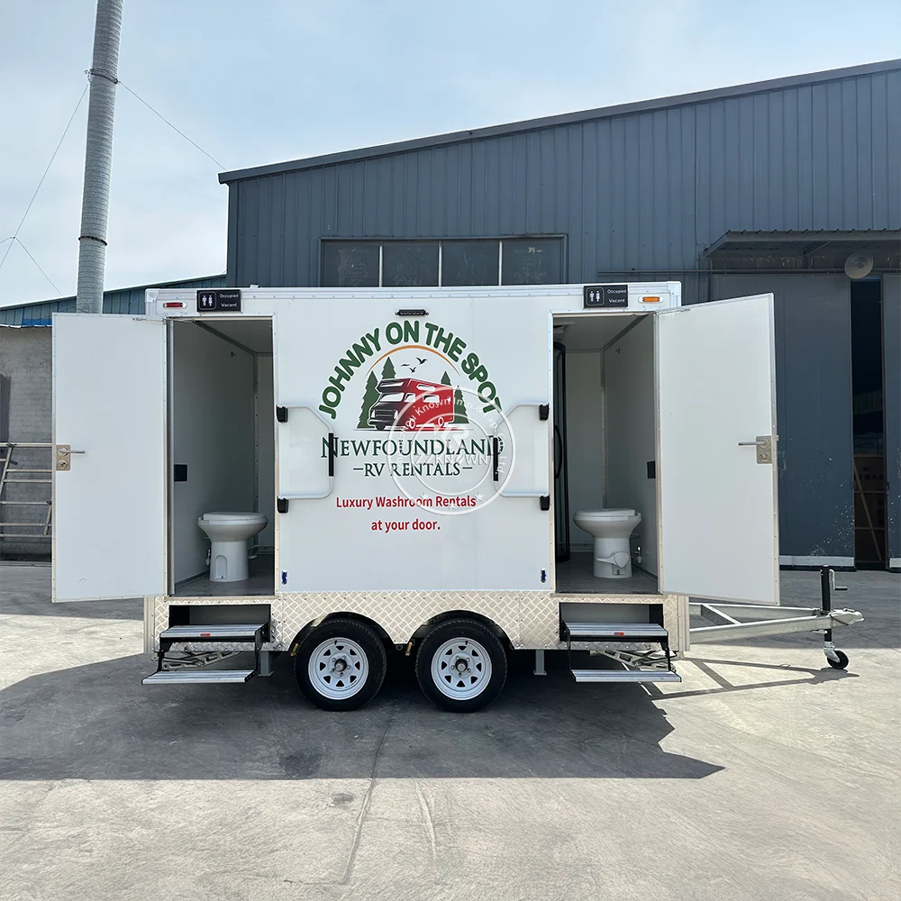 

Mobile Luxury Portable Toilet Trailer Outdoor Camping Shower Room Public Luxury Bathroom Restroom Toilet Trailer For Sale