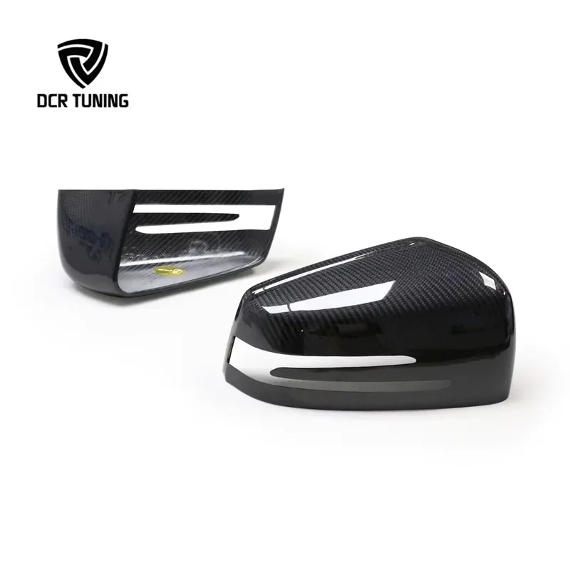 Dry Carbon Fiber Front Mirror Cover Stick on for - A176 W246 W204 C207 W212 W221 X204 X156 W117 W218