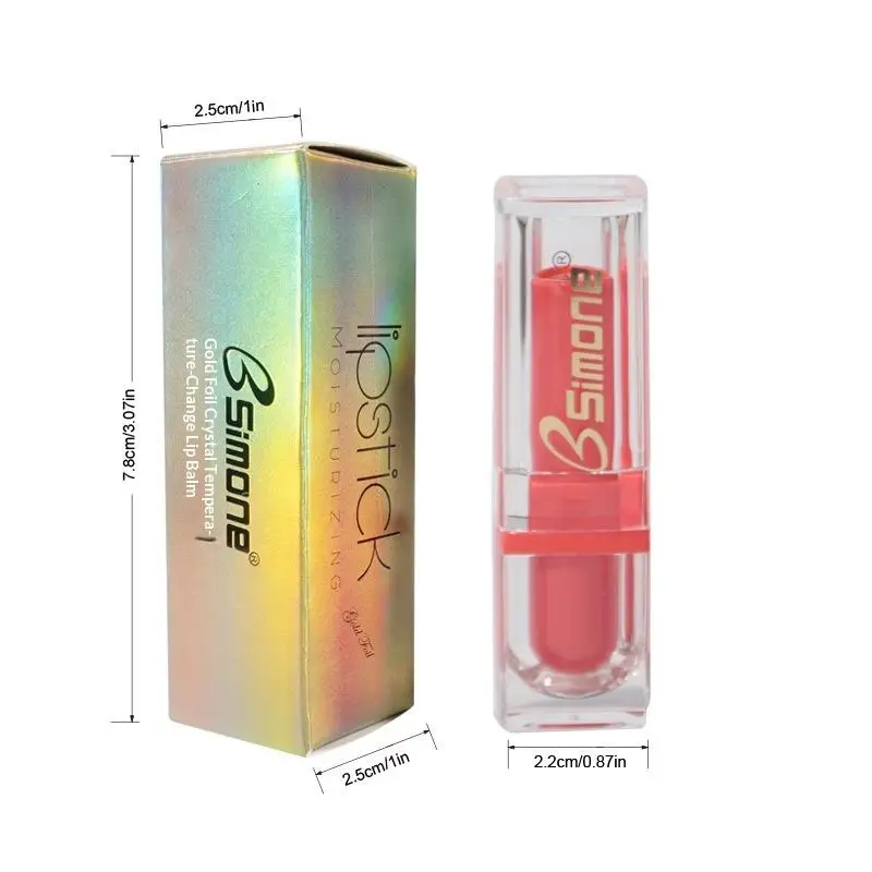 BSIMONE Glitter Kleurveranderende Lipstick Lipbalsem Transparante Hydraterende Kristal Jelly Parelmoer Lip Plumper Cosmetica