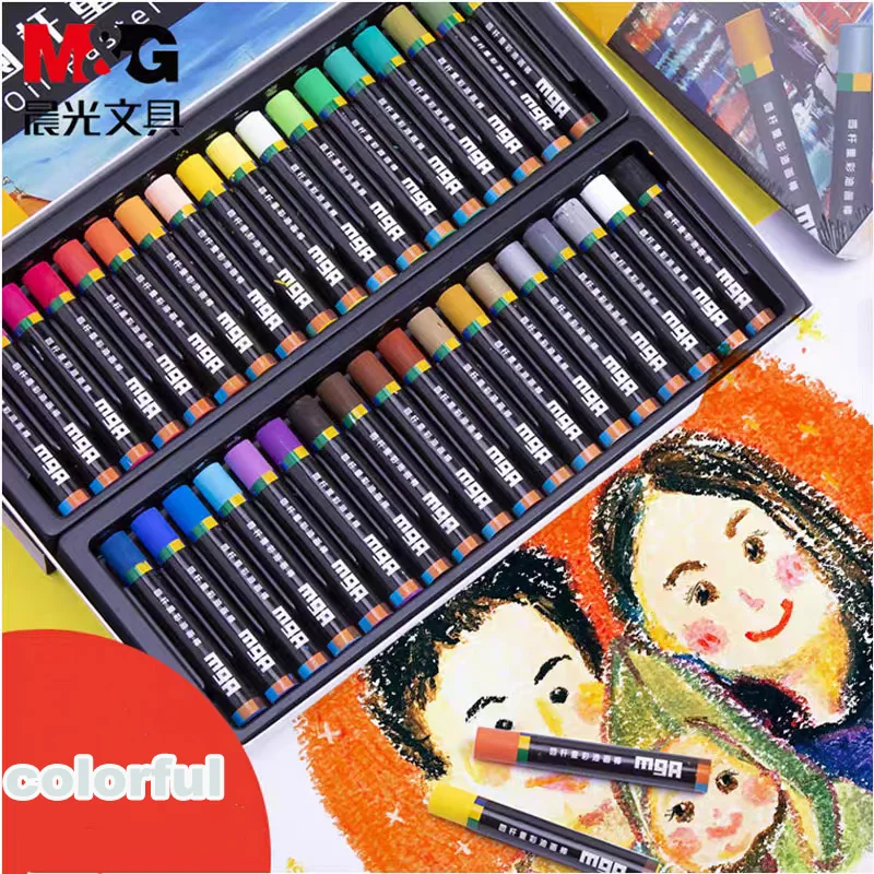 M&G 24/36/48  Color Oil Painting Stick Handmade DIY Crayon gift Set school Student Art Professional Drawing sketch Pencils