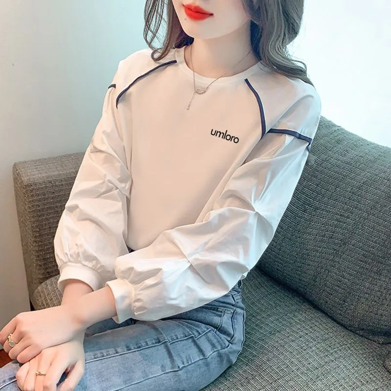 골프티셔츠 Spring Golf Wear Women 2025 New Korean Golf Long Sleeves Fashion Round Neck Casual T-shirt Top Women Golf Clothing 골프용품