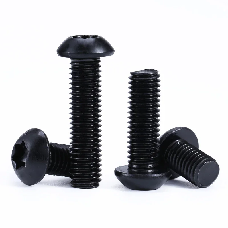 M3 M4 M5 M6 M8 M10 Черный класс 10,9 Стальные шестилепестковые винты с полукруглой головкой Torx с полукруглой головкой