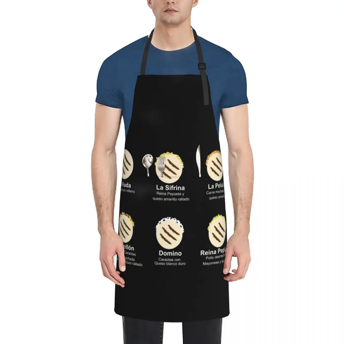 

Varieties of Venezuelan Arepas Apron custom women's kitchen Smock for hairdressing Waterproof Kitchen For Women Apron