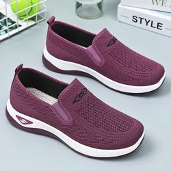 Mocassins plats de sport pour femmes, chaussures grill, grande taille, marche, haute qualité, printemps, nouveau, 2024