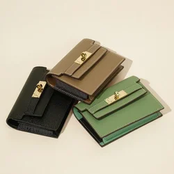 Luxury Genuine Leather Women's Purse Business Card Holder Women's Card Bag Premium Leather Small Card Bag