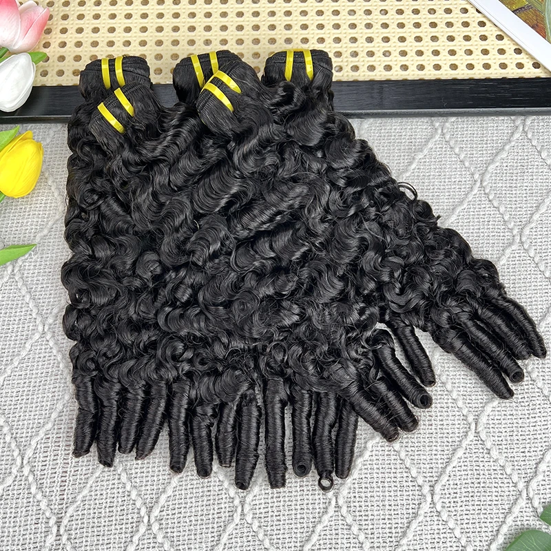 26 28 30inch Burmese Curly Raw Virgin Human Hair 3C4A Spiral Curly Bundles Vietnamese Extensions Sew In Quick Weave Double Weft