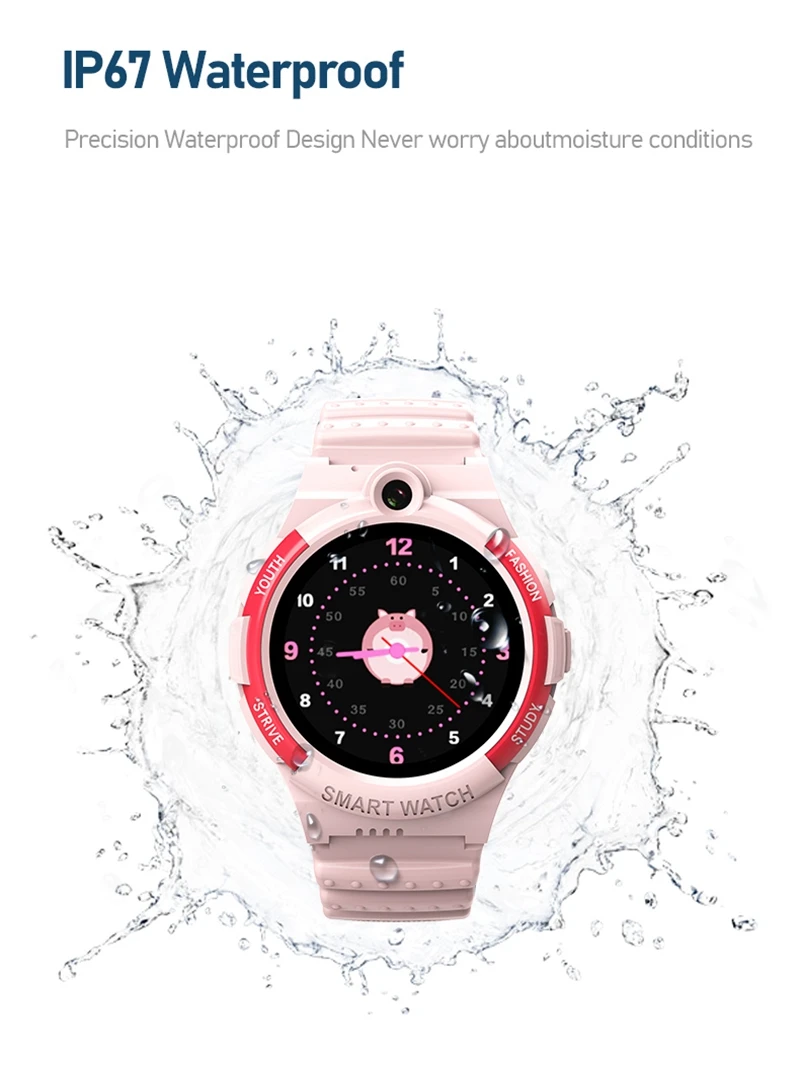 Wonlex Smart Watch Location GPS Tracker 4G Video Call Camera KT25S Waterproof Kids SOS Watches