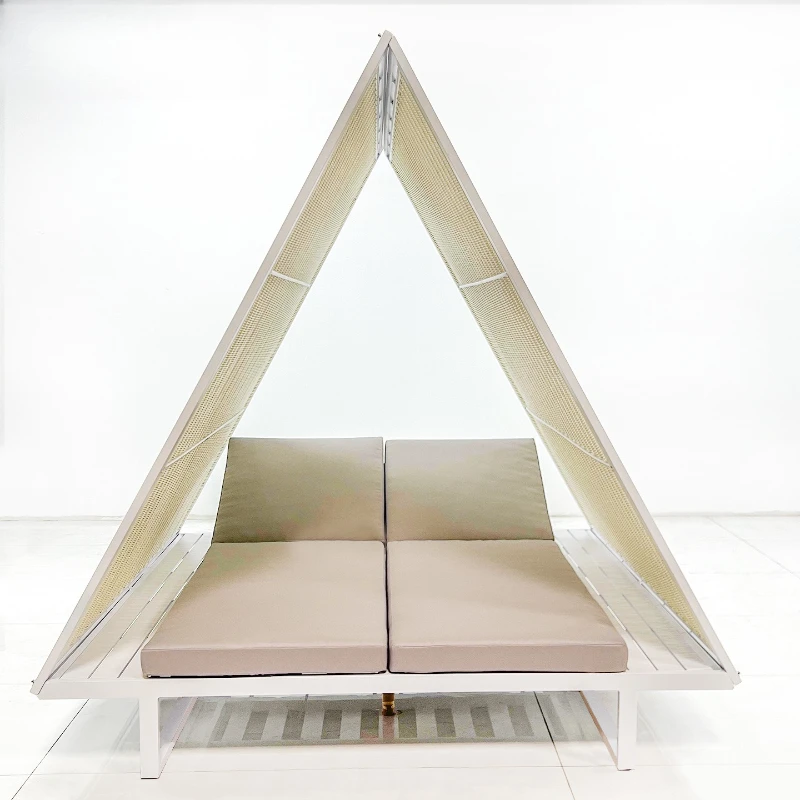 

Outdoor Villa Pool Lounger Sofa Waterproof Sun Lounger Leisure Hotel Resort Sunbathing Double Lounger