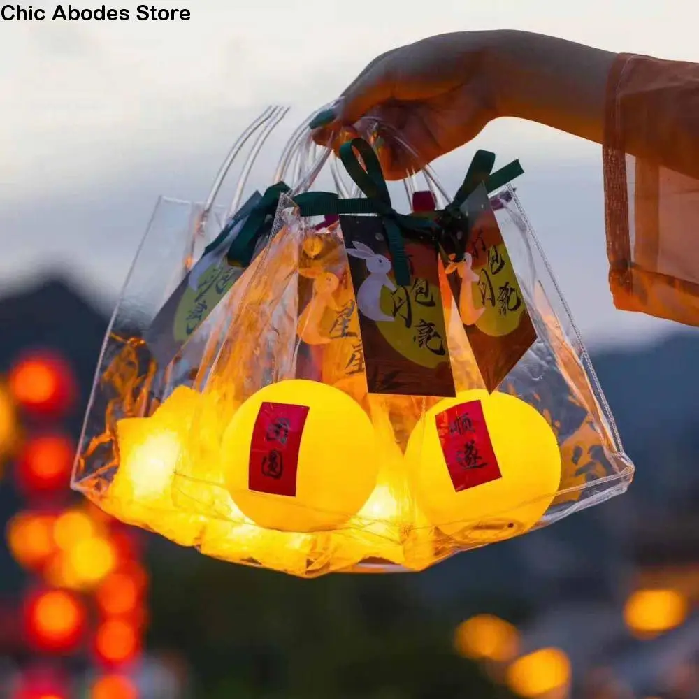 

Mid Autumn Festival Pack the Moon Light Lamp Luminous Small Night Lights 3D Cartoon Traditional Festival Lantern Craft Toys