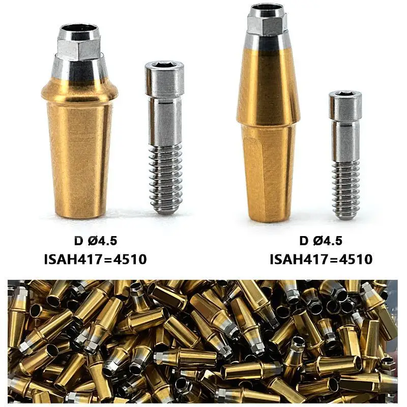 1set Neo Biotech Cemented Abutment With Screws - Premium Straight Abutment For Secure Dental Implant Solutions Durable&Reliable