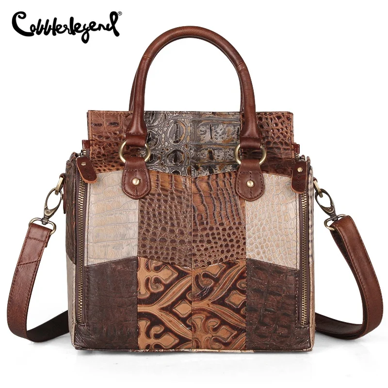 Cobbler Legend Fashion Women Handbag Genuine Leather Shoulder Bag Capacity Tote Bag