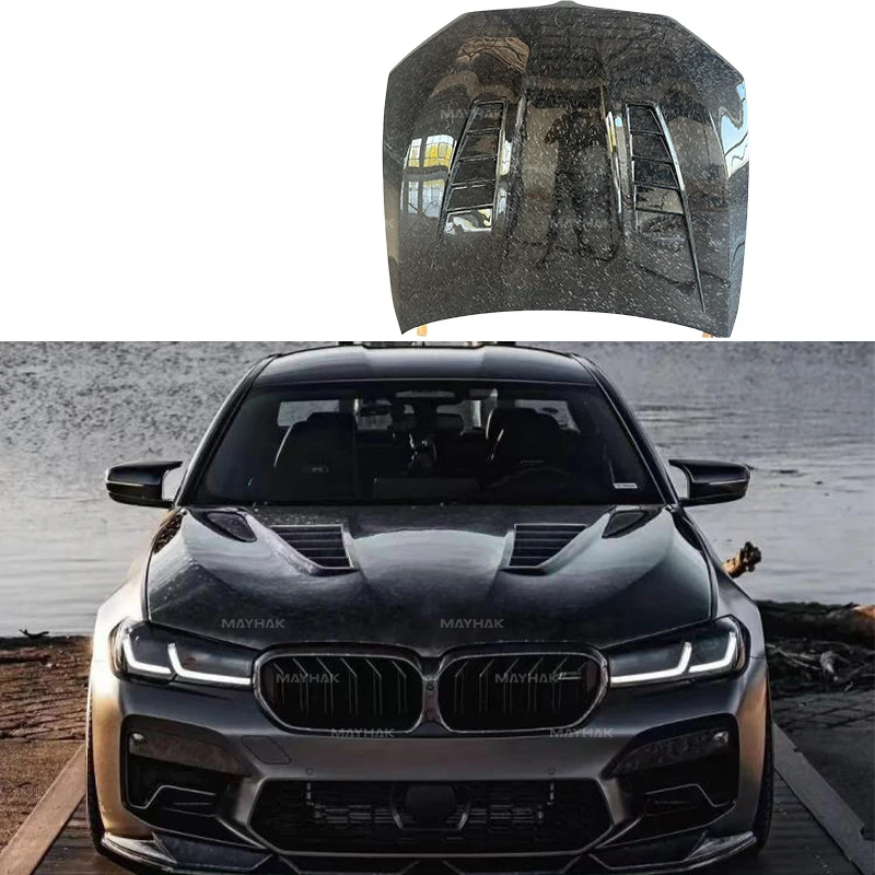 

Самый продаваемый комплект кузова автомобиля, передняя крышка капота двигателя из углеродного волокна для 5-й серии G30 F90 M5