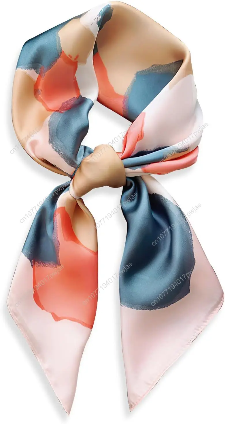 

vimate Head Scarf for Women Hair 27'' Square Satin Silk Feeling Bnadana Neck Scarf Handbag Accessories Etc