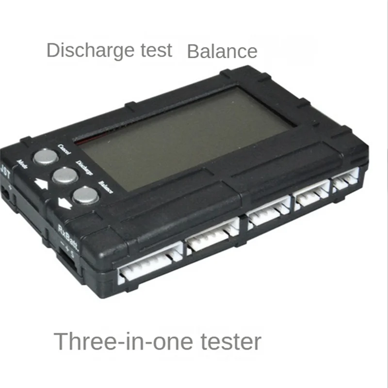 Tela lcd testador de bateria acessórios elétricos medidor de descarregador de bateria de polímero de lítio 3-em-1 balanceador de bateria