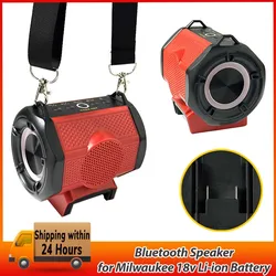 Portable Bluetooth Speaker Stero Player Cordless Loudspeaker Amplifier for Milwaukee 18V Li-ion Battery With USB Party Outdoor