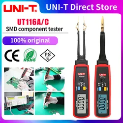 UNI-T UT116A UT116C Digital Tweezers SMD Tester LED Diode Electronic Component Tester Resistance Capacitor Electrical Multimeter