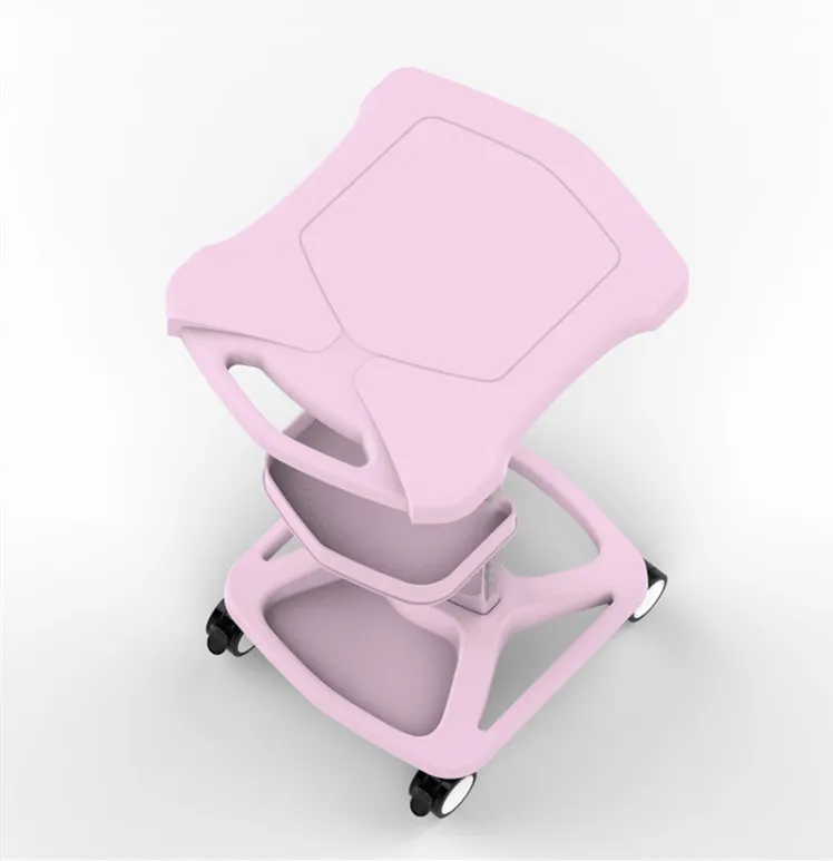 Hot Sale pink Rolling Movable Trolley Beauty Salon Trolley Cart For Beauty Machine