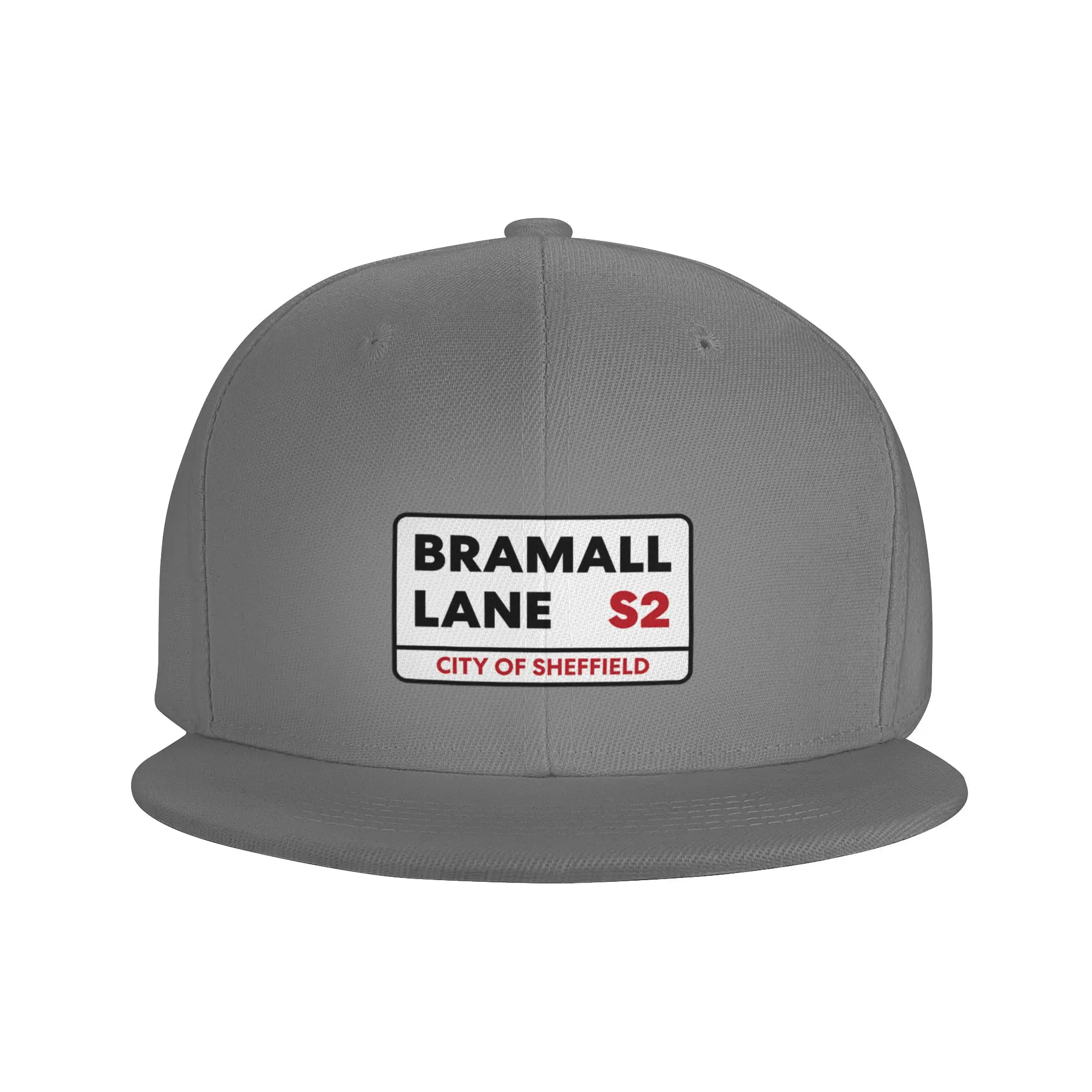 Fashion Sheffield United Bramall Lane S2 Street Sign Flat Brim Sun Hat  Workwear Style Caps For Men