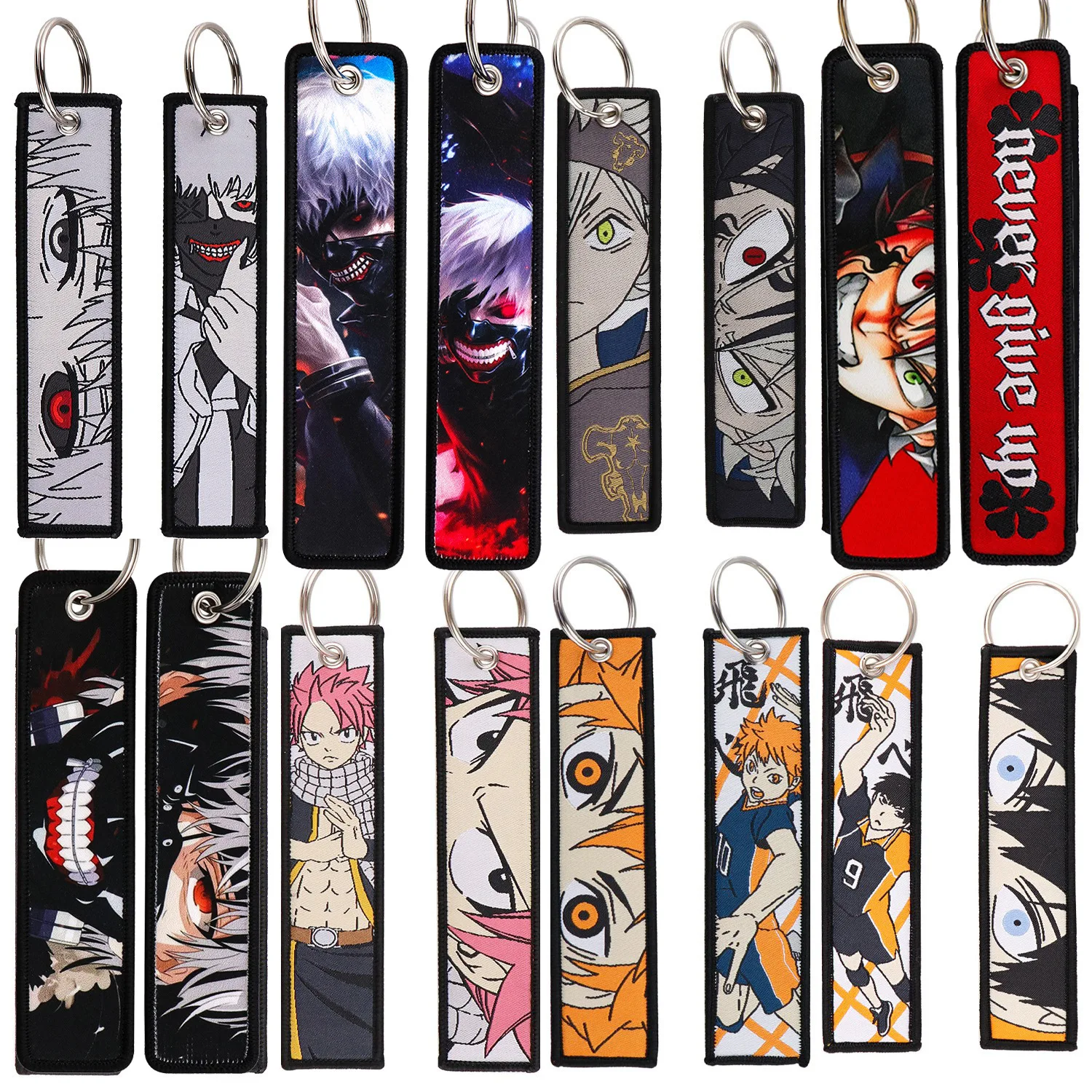 Volleyball Anime Art Credential Holder Kiss Cat Print Lanyards for Key Neck Strap For Card Badge Gym Keychain Keyring Accessory