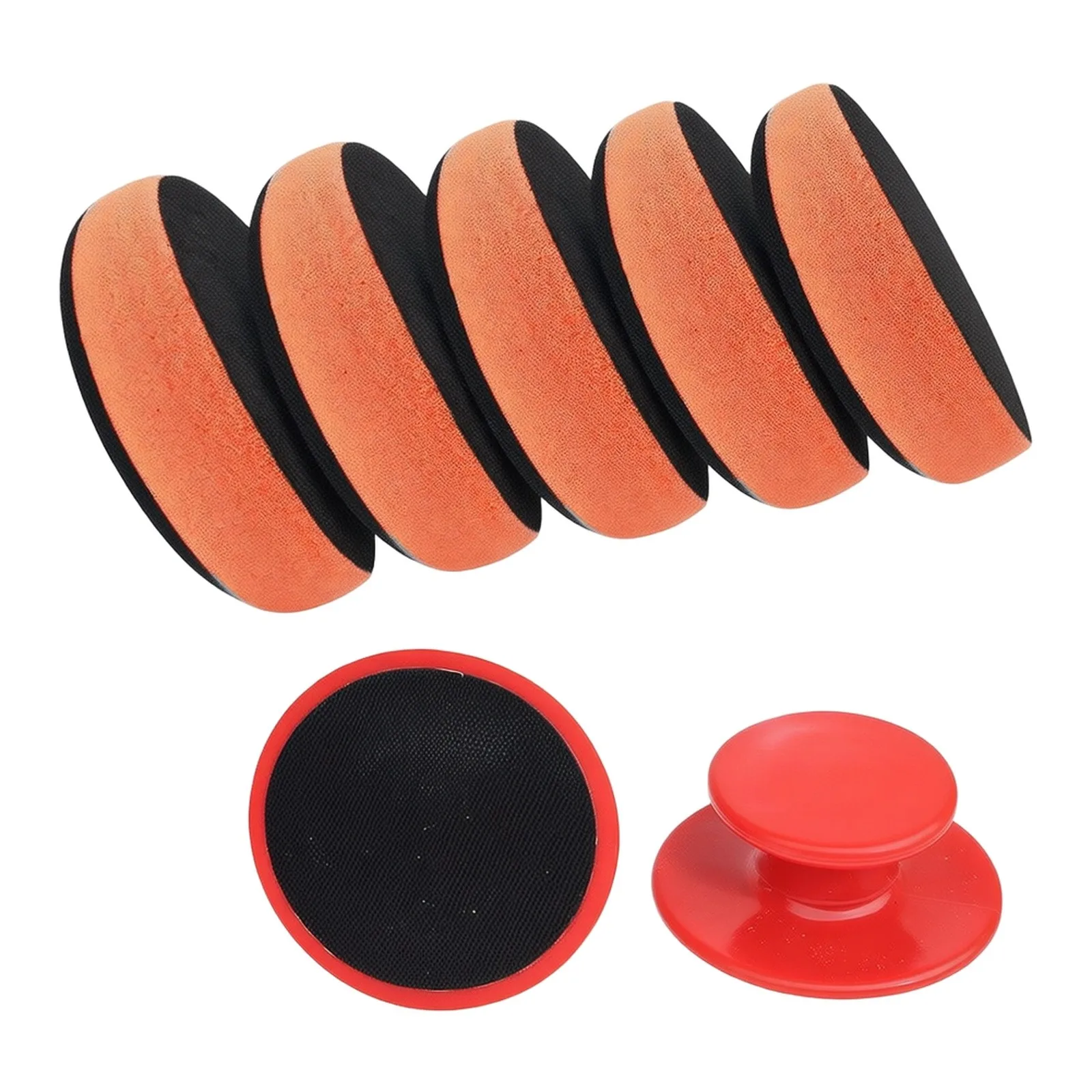 5PCS Car Wax Applicator Sponge Polishing Pads Kit Soft Foam Waxing Cleaning Buffing Polishing Pads Auto Remove Scratches