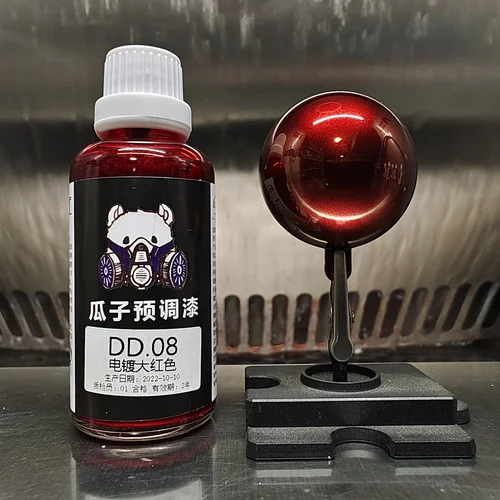 Imagen 2 del producto Color galvanizado, pintura roja brillante, pigmento, recubrimiento en aerosol, aerógrafo, modelo oleoso, colorear, sin necesidad de diluir, juguetes para Hobby DD.08, bricolaje